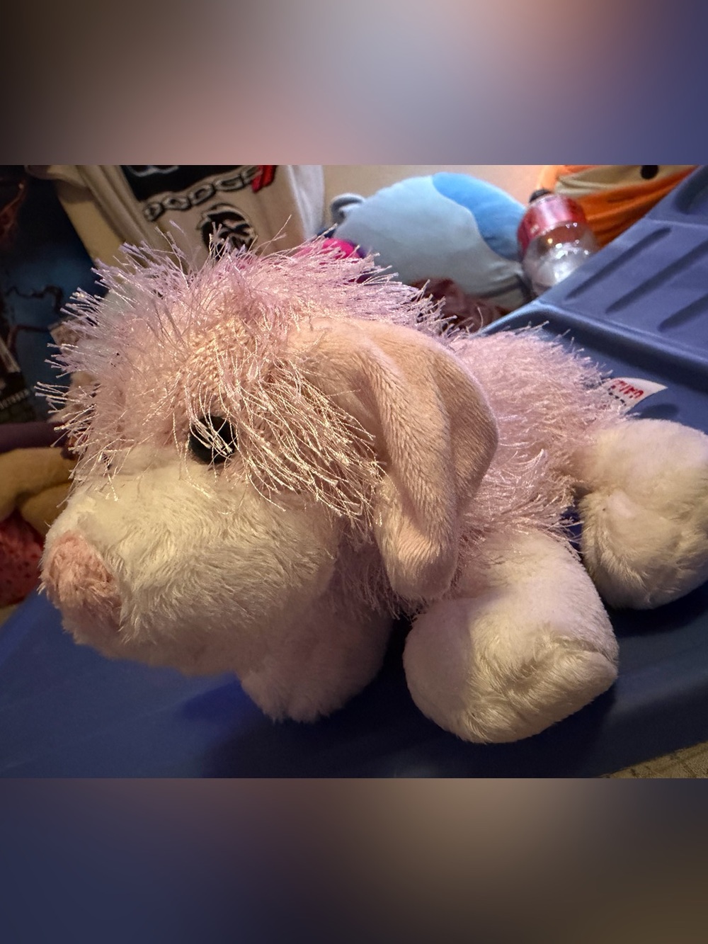 GANZ Pink and White Dog Retired